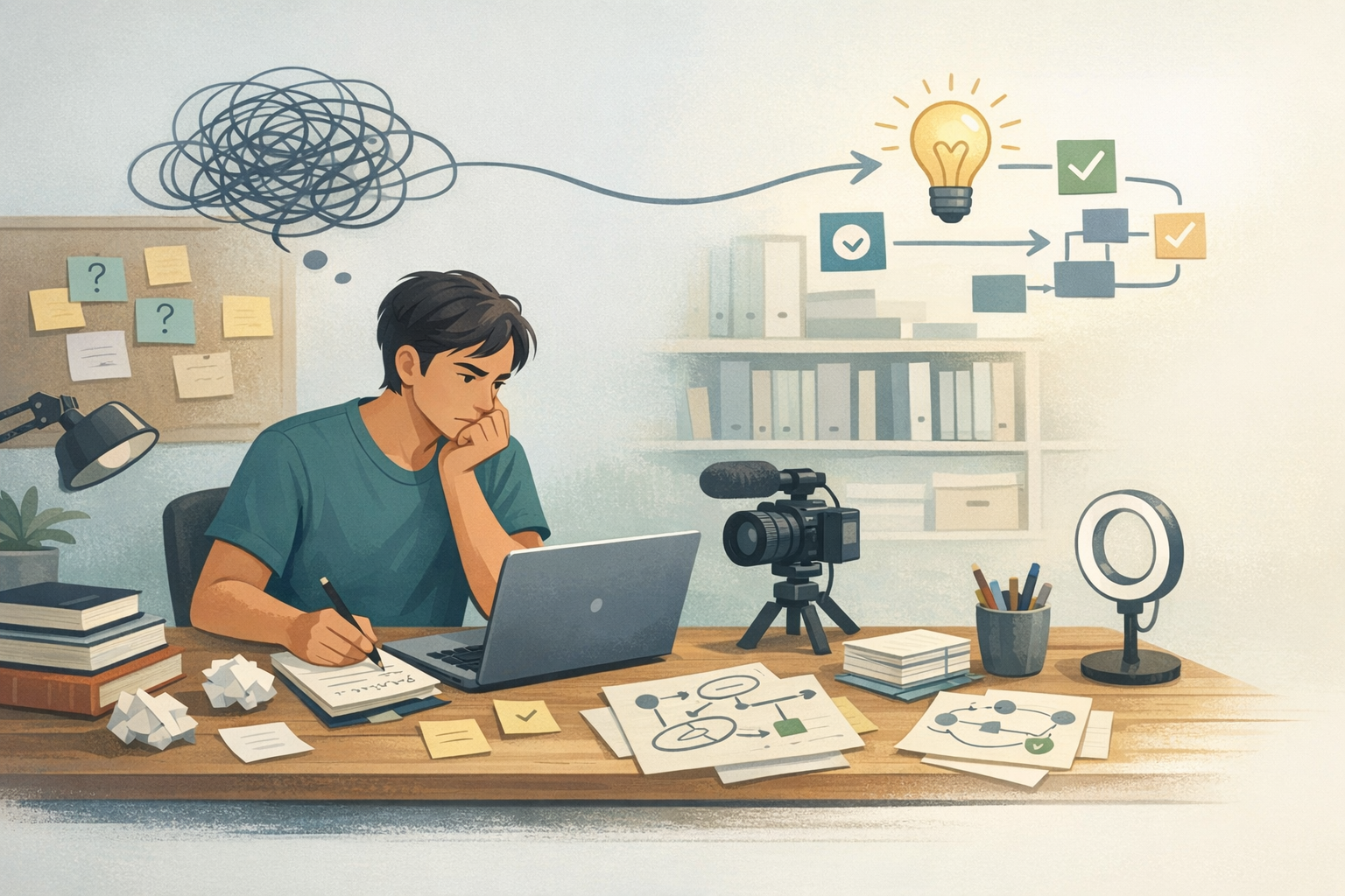 A builder solving a problem, documenting ideas, and turning confusion into clarity.